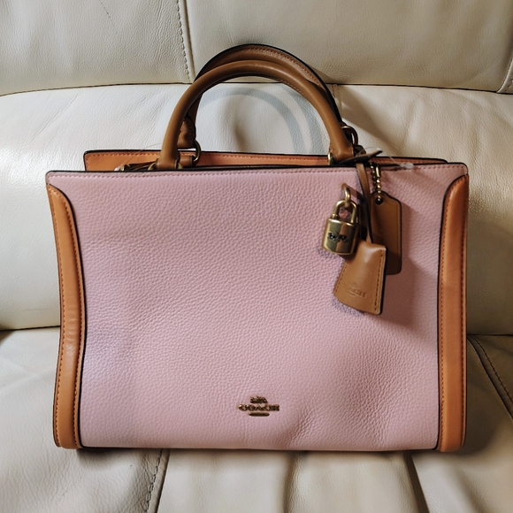 Coach Pink and Tan Satchel - Picture 13 of 13